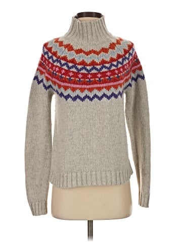 Aqua Turtleneck Sweater (view 1)