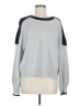 Splendid 100% Cashmere Color Block Gray Cashmere Pullover Sweater Size M - photo 1