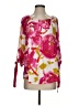 Renee C. Pink 3/4 Sleeve Blouse Size S - photo 1