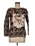 Assorted Brands Floral Brown Pullover Sweater Size M - photo 1