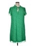 DKNY 100% Polyester Green Casual Dress Size 14 - photo 1