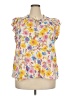 Gap Floral Yellow Sleeveless Blouse Size XXL - photo 1