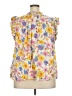 Gap Floral Yellow Sleeveless Blouse Size XXL - photo 2