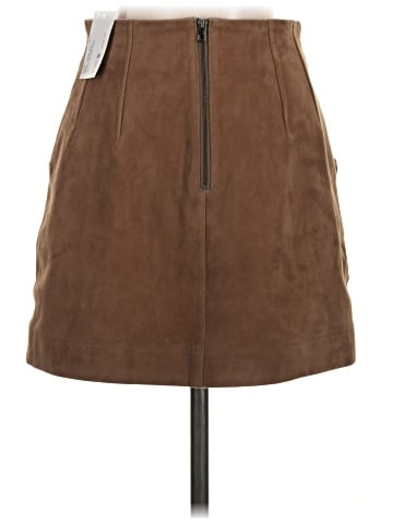 Intermix Faux Leather Skirt (view 2)