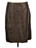 Worth 100% Leather Brown Leather Skirt Size 12 - photo 1