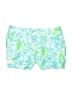 Lilly Pulitzer 100% Cotton Floral Green Shorts Size 0 - photo 1