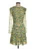 Veronica Beard 100% Silk Floral Yellow Cocktail Dress Size 0 - photo 1