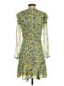 Veronica Beard 100% Silk Floral Yellow Cocktail Dress Size 0 - photo 2