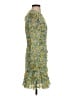 Veronica Beard 100% Silk Floral Yellow Cocktail Dress Size 0 - photo 4