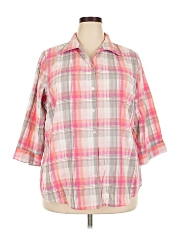 Allison Daley 3/4 Sleeve Button-Down Shirt (view 1)