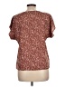 Shein Brown Short Sleeve Blouse Size L - photo 2