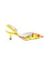 Manolo Blahnik Floral Yellow Heels Size EU 35 1/2 - photo 1