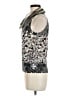 Etcetera 100% Nylon Gray Sleeveless Blouse Size M - photo 5