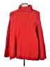 Roaman's 100% Acrylic Chevron-herringbone Red Turtleneck Sweater Size 30 - photo 1