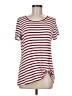 Green Envelope Stripes Red Short Sleeve T-Shirt Size M - photo 1