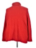 Roaman's 100% Acrylic Chevron-herringbone Red Turtleneck Sweater Size 30 - photo 2