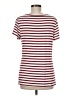 Green Envelope Stripes Red Short Sleeve T-Shirt Size M - photo 2