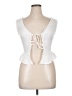 SELF E White Sleeveless Blouse Size XL - photo 1