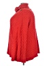 Roaman's 100% Acrylic Chevron-herringbone Red Turtleneck Sweater Size 30 - photo 5