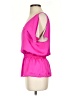 BCBGMAXAZRIA 100% Polyester Pink Short Sleeve Blouse Size XS - photo 5