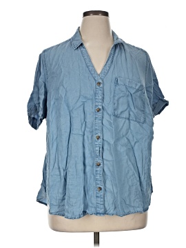 Terra & Sky Short Sleeve Blouse