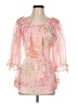 Assorted Brands Pink 3/4 Sleeve Blouse Size L (estimated) - photo 1