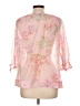 Assorted Brands Pink 3/4 Sleeve Blouse Size L (estimated) - photo 2