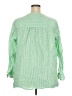 Lane Bryant 100% Cotton Green Long Sleeve Blouse Size 18 - 20 Plus - photo 2