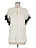 Tory Burch Ivory Short Sleeve Blouse Size 6 - photo 1