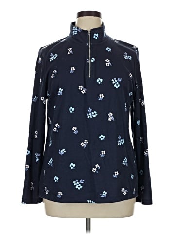 Karen Scott Sport Long Sleeve Blouse (view 1)