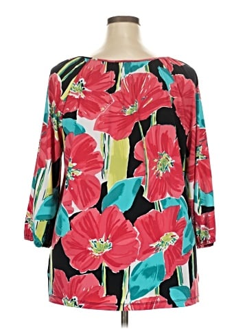 JM Collection 3/4 Sleeve Blouse (view 2)