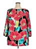 JM Collection Red 3/4 Sleeve Blouse Size 2X - photo 2