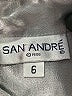San Andre Metallic Silver Long Sleeve Blouse Size 6 - photo 7