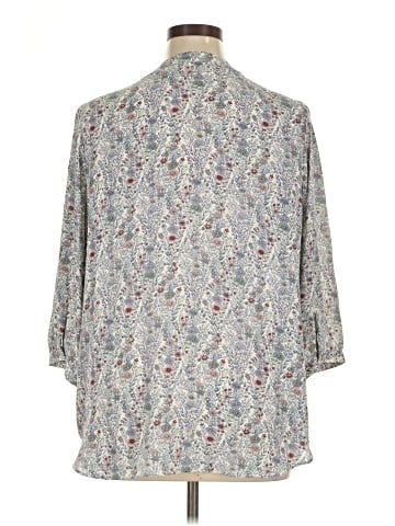 Rose + Olive 3/4 Sleeve Blouse (view 2)