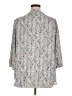 Rose + Olive 100% Polyester Gray 3/4 Sleeve Blouse Size 1X - photo 2
