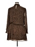Express 100% Polyester Animal Print Brown Casual Dress Size XL - photo 2