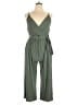 Kaileigh Stripes Green Jumpsuit Size XL - photo 1