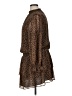 Express 100% Polyester Animal Print Brown Casual Dress Size XL - photo 5