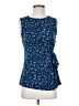 Elle Blue Sleeveless Blouse Size S - photo 1