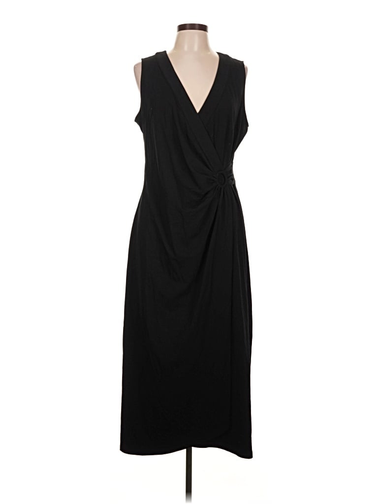 Pre-owned Lands' End Cocktail Dress In Black