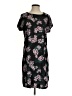 b.young 100% Polyester Print Black Casual Dress Size XS - photo 1