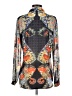 CAbi 100% Polyester Floral Black Long Sleeve Blouse Size S - photo 2