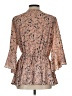 Everleigh 100% Polyester Tan Kimono Size L - photo 2