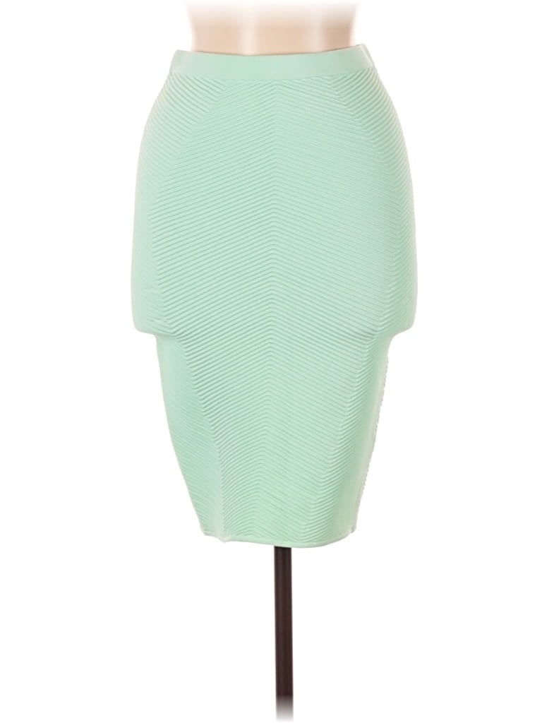 Ronny Kobo Formal Skirt: Green Bottoms - Size Medium