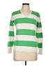 Nautica 100% Cotton Stripes Green Pullover Sweater Size L - photo 1