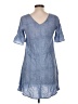 True Craft 100% Rayon Blue Casual Dress Size L - photo 2