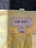 On 34th 100% Polyester Solid Yellow Shorts Size 6 - photo 3
