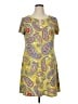 MSK Paisley Yellow Casual Dress Size XL - photo 1