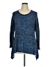 Live and Let Live 100% Polyester Blue Long Sleeve Top Size 1X - photo 1