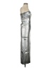 Reformation Jeans Metallic Solid Silver Cocktail Dress Size 2 - photo 4